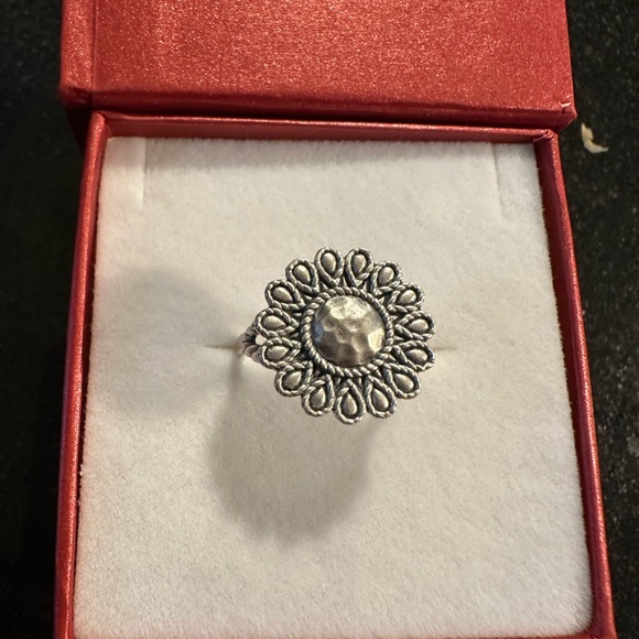 Sterling Silver Satya Floral Ring - Picture 1 of 3